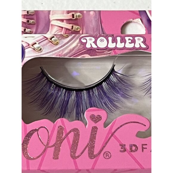 Ioni 3D Faux Mink Lashes Purple Wispy Full Doll Roller Girl Handmade Strip Lash - Picture 5 of 6
